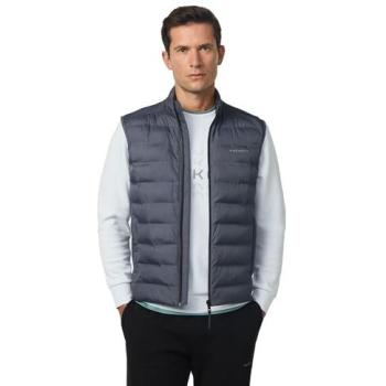 HACKETT Herren Steppweste 100% Mikroblau Uni