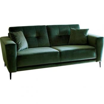 Trends by HG 3-Sitzer Barcelona Sofa, Microvelours, grün
