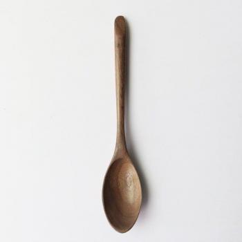 Natural Walnut Dining Duo: Spoon & Fork