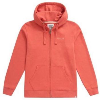 Biologischer Damen-Hoodie Maya, Vollständiger Reißverschluss, Dunkeloranges Design