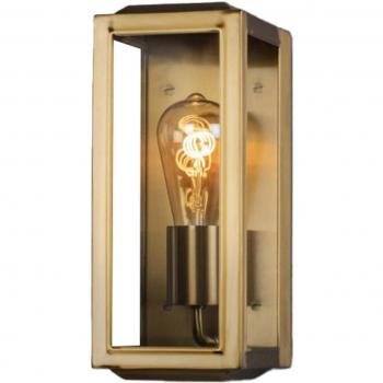 Applique da esterno Carpi, ottone, dimensioni 12,5 cm