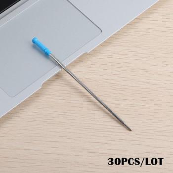 30PCS Metal Ink Refills 11.7CM for Ballpoint Pens