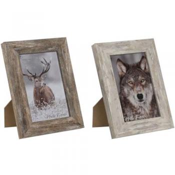 Wit Glazen Fotolijst 14,5x20cm – Scandinavisch Design, 2 stuks – Home Esprit
