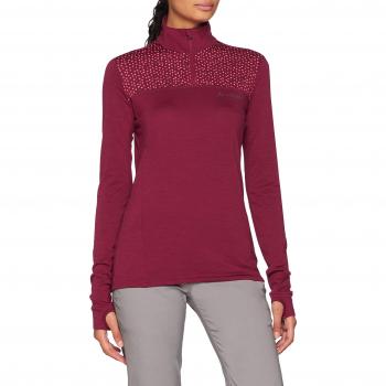 VAUDE Wo Base Halfzip, sous-vêtement T-Shirt Femme S Passion Fruit