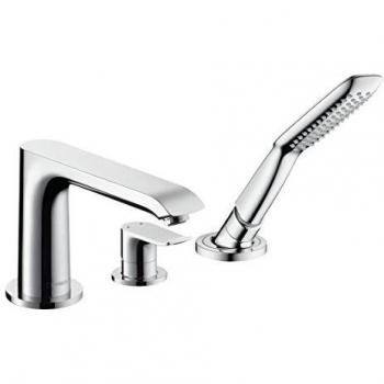 Miscelatore monocomando bordovasca Hansgrohe Metris, 3 fori, cromato