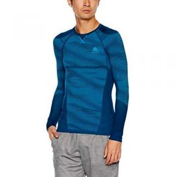 Odlo Herren PERFORMANCE BLACKCOMB Funktionsunterwäsche Langarm-Shirt, Poseidon