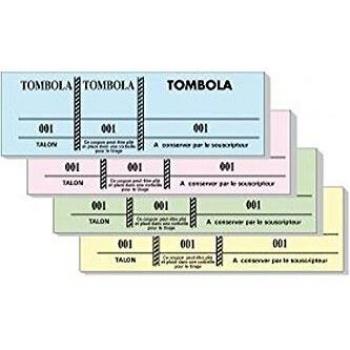 Carnet de 100 Billets de Tombola à 3 Souches Numérotées