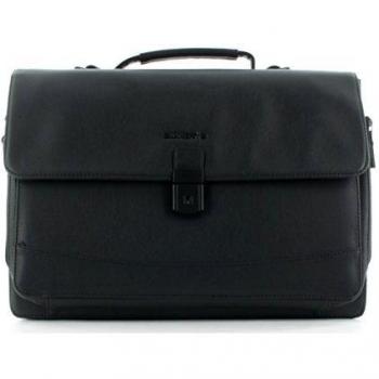 Davidts 282 Aktentasche 42 cm, Polyurethan, Schwarz, mit Tabletfach