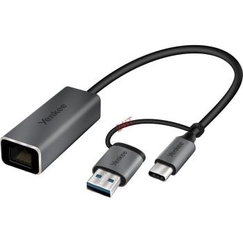 YENKEE YTC 013 adaptér USB C na RJ45 15cm