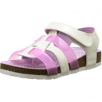 Kickers Magidays Sandalo da Pomeriggio Bianco Rosa EU 28
