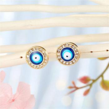 Aretes Pequeños Turcos con Brillo Imitado