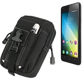 Bolsa de cinturón K-S-Trade para Wiko Lenny 2, color negro