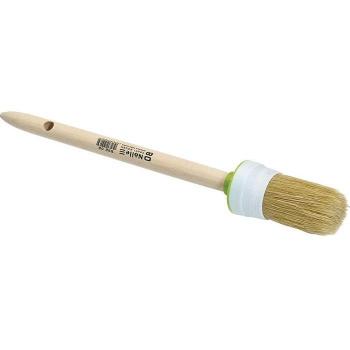 Pinceau Rond 4 Claires 40 mm Soies Mélangées Manche en Bois Brut