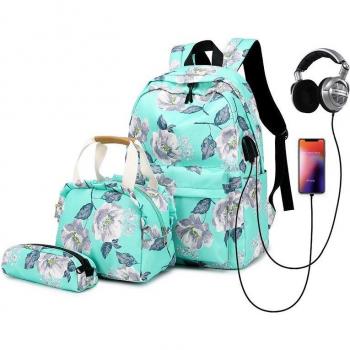 Mochila Escolar con Lápices para Estudiantes