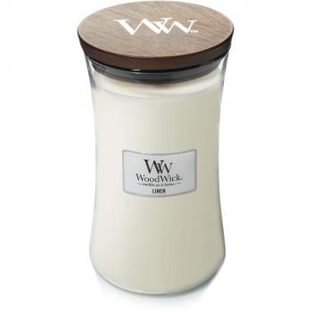 WOODWICK Linen Scented Candles with Fresh & Clean Fragrance