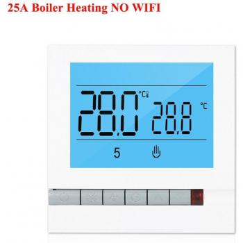 Thermostat Programmable Wi-Fi pour Chaudière à Gaz avec Écran LCD et Commande Vocale