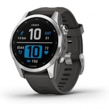 Garmin Fenix 7S Unisex Silver Graphite Smart Watch