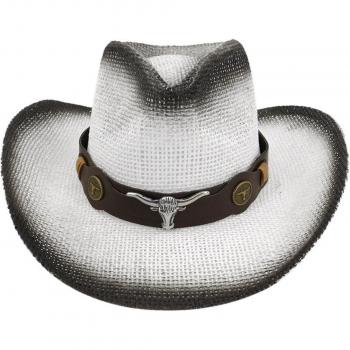 Sombrero Occidental liso con Cinturón de Cuero