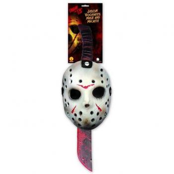 Horror Maske und Machete für Halloween