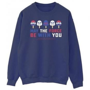 Krieg der Sterne – A New Hope Herren-Beanie‑Sweatshirt „May The Force Ice Pops“, L, Weiß