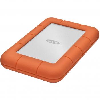 LaCie Rugged Mini 500 Go Disque Dur Externe Orange, Argent