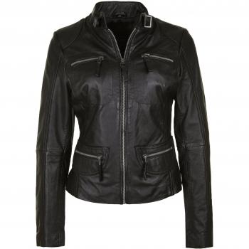 KRISS Kayla Steppungen Lederjacke für Damen