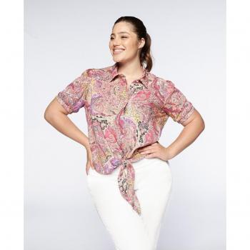 Camisa de mujer con lazo inferior Fiorella Rubino