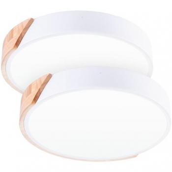 Verónica Duo LED 18W: Pack de 2 Plafones Redondos BiColor