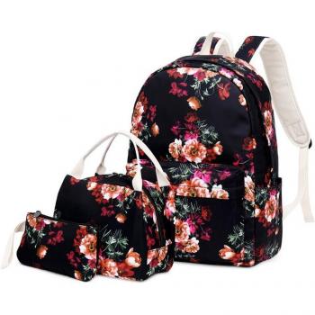 Mochila Adolescente Náilón Impermeable con Compartimento de Comida