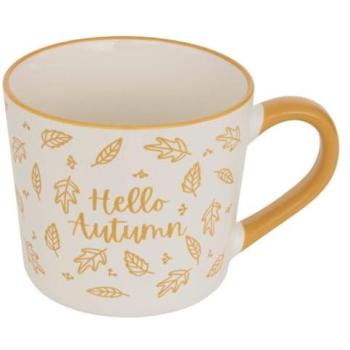 Mug Automne marron L14,5xp9xH10,5cm