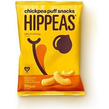HIPPEAS Chickpea Puffs: Cheesey Bites (Pack of 24 Bags, 22 g Each)