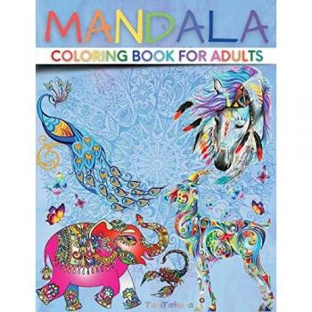 Mandala Coloring Book for Adults: Paisley Adult Coloring Books with Cute Animal Mandala, Stress Relieving Flower Designs, Creative Patterns and More