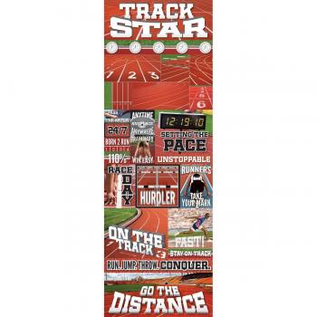 RealSport Raceway Die-Cut Cardstock Sticker – 4.25 X 13