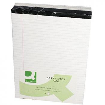 Q-Connect Ruled Stitch Bound Executive Pad A4 White (Pack of 10)