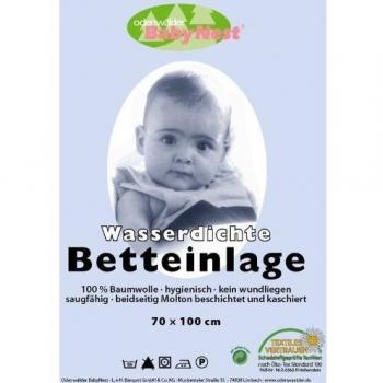 Betteinlage COTTON (70x100) wasserdicht in weiß