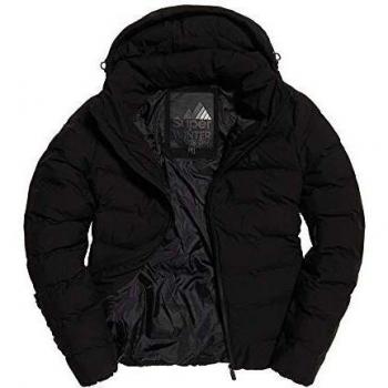 Echo Quilt Pufferjacke Herren (Schwarz) – S
