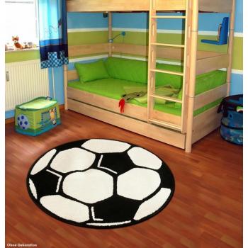 Kids’ Velvet Ball Mat – 150 cm Round, Black Polypropylene