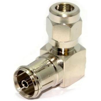 Right Angle RF Coax Socket for TV Aerial Cables
