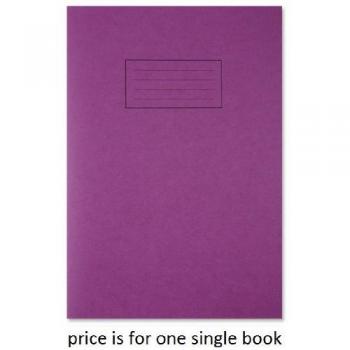 A4 Purple Cover Exercise Book with Margin