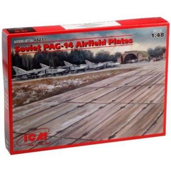 Plaques d’aéroport Soviet PAG‑14 – 32 articles – 1:48 – ICM