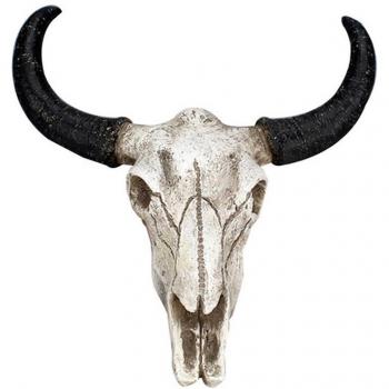 Resin Longhorn Cow Skull Sculpture