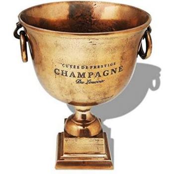 Trophy Cup Champagne Cooler Copper Brown Vidaxl