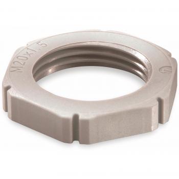 Wiska Kunststoffgegenmutter PG11 – RAL7035 10060672 (MUG 11)
