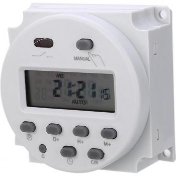 AC/DC 12V 16A Digital Timer Relay Switch for Weekly Appliance Scheduling