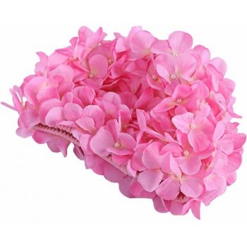Floral Bath Cap for Long Hair