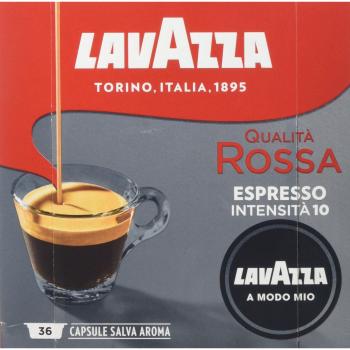 Lavazza Qualita Rossa  36 pz Capsule originali caffè per macchine da caffe Lavazza a Modo Mio