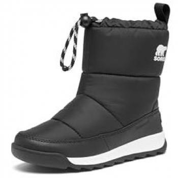 Bottes Sorel YOUTH WHITNEY II PLUS PUFFY WP pour enfants en noir