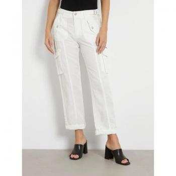 Pantalón Cargo Lino Combinado