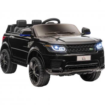 HOMCOM Kinder Elektroauto, schwarz, mit Fernbedienung, 110L x 68B x 52H cm