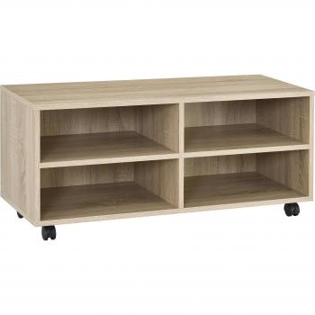 Mobiletto su ruote 90x35x41 cm rovere Sonoma